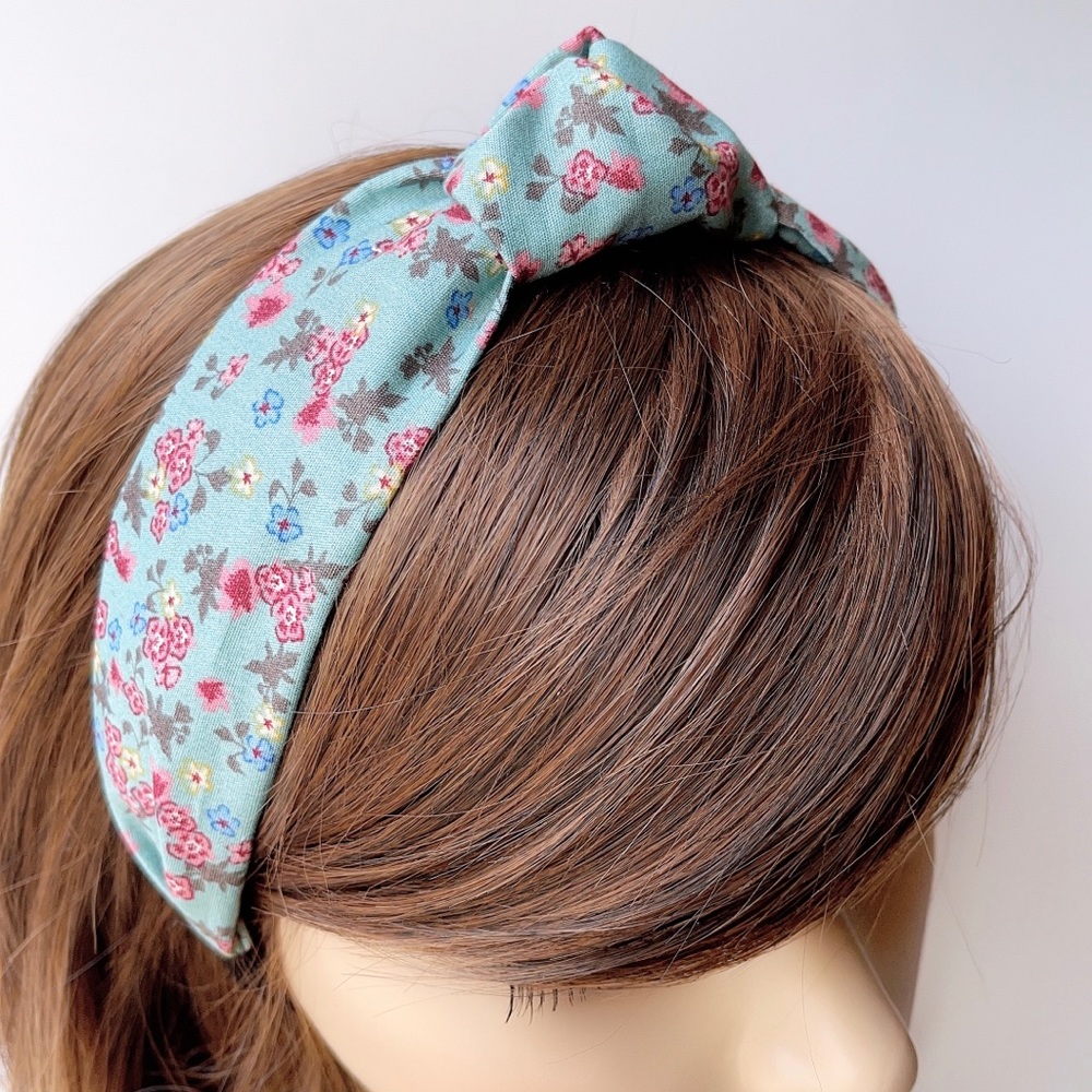 Floral cotton headband